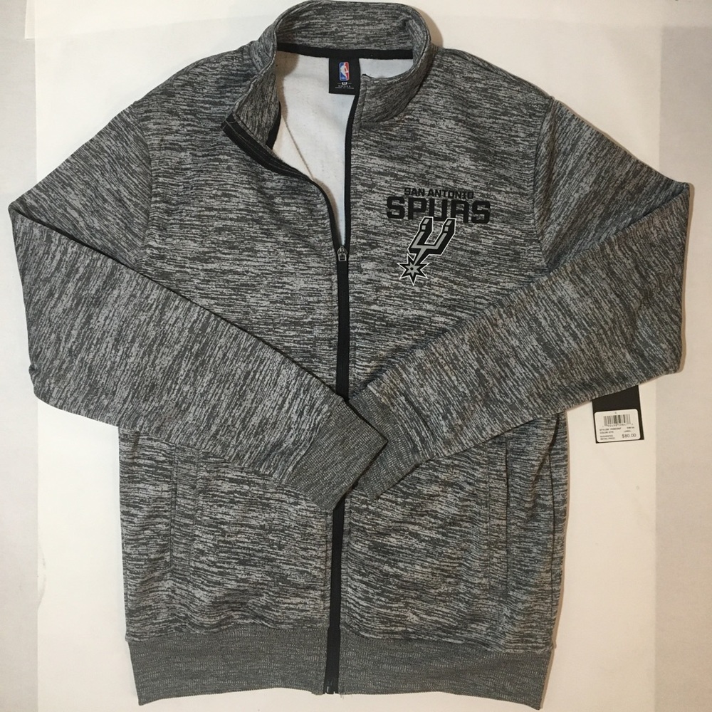 NBA San Antonio Spurs Gray Jacker Men’s Sz (S)